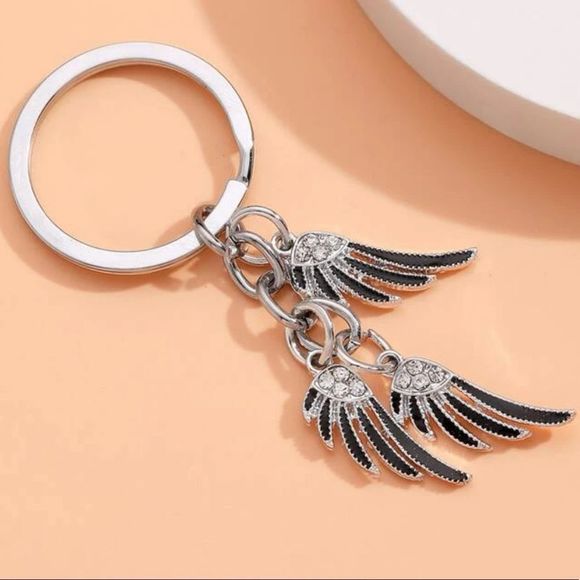 New Angel Bird Wings Keychain Purse Charm Affordable Stocking Stuffer Gift - Picture 1 of 6